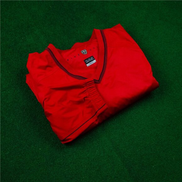 Vintage Nike Golf Clima-Fit Red Windbreaker Pullover - Picture 1 of 4
